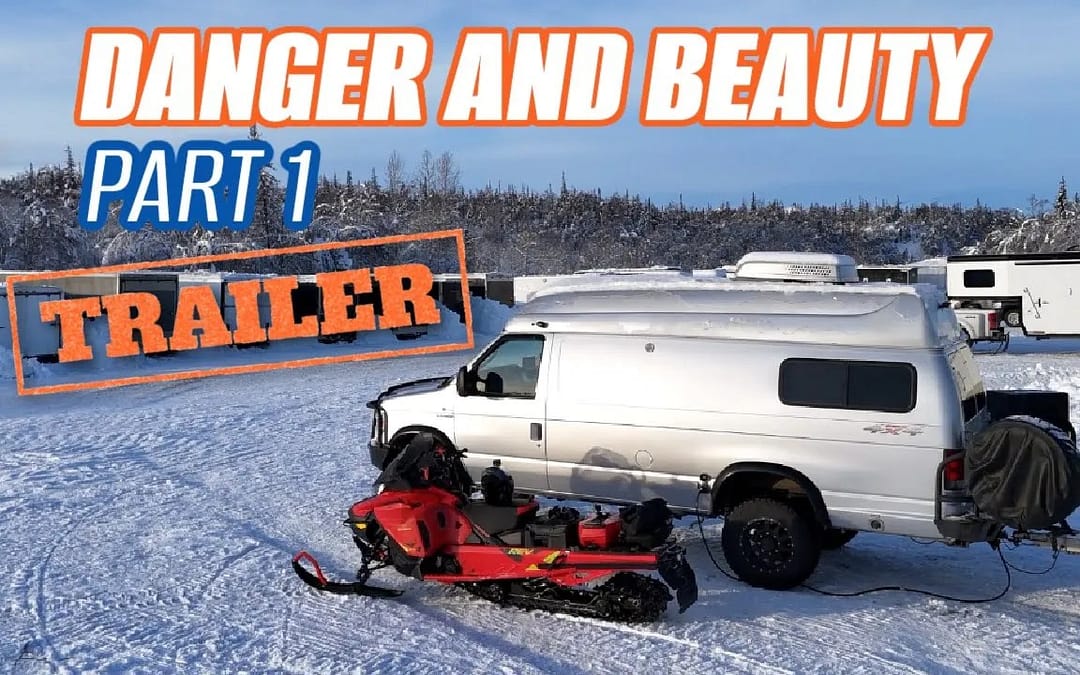 RISKY Van Life Camping and Snowmobile Riding in Alaska